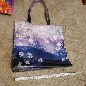 Ted Baker London Purple Artistic Tote Bag